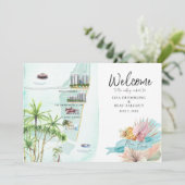 Miami Beach FL | Weduwenreiskaart (Staand voorkant)