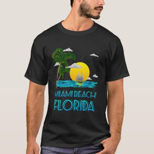 Miami Beach Florida Beach T-shirt (Voorkant)