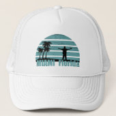 Miami Beach Florida blauw Trucker Pet (Voorkant)