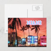Miami Beach, Florida Briefkaart (Voorkant / Achterkant)