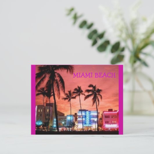 Miami Beach, Florida Briefkaart (Staand voorkant)