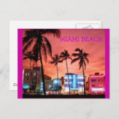 Miami Beach, Florida Briefkaart (Voorkant / Achterkant)