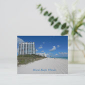 Miami Beach Florida Briefkaart (Staand voorkant)