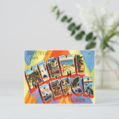 Miami Beach Florida Briefkaart (Staand voorkant)