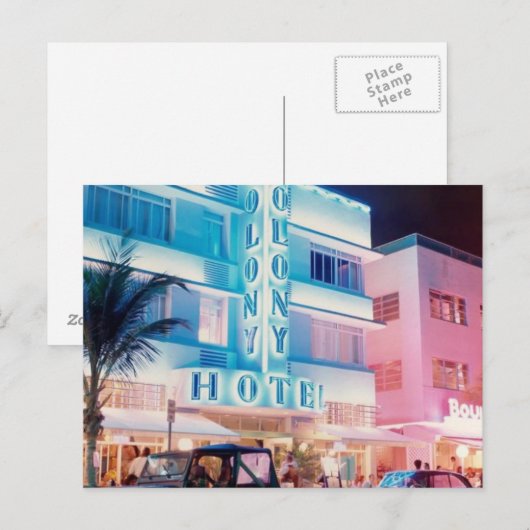 MIAMI BEACH FLORIDA BRIEFKAART (Voorkant / Achterkant)