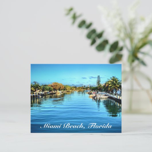 Miami Beach Florida Briefkaart (Staand voorkant)