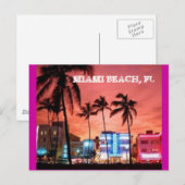 Miami Beach, Florida Briefkaart (Voorkant / Achterkant)