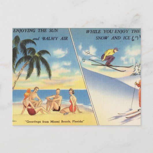 Miami Beach, Florida Briefkaart (Voorkant)