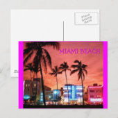 Miami Beach, Florida Briefkaart (Voorkant / Achterkant)