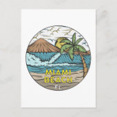 Miami Beach Florida  Briefkaart (Voorkant)