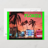 Miami Beach, Florida Briefkaart (Voorkant / Achterkant)