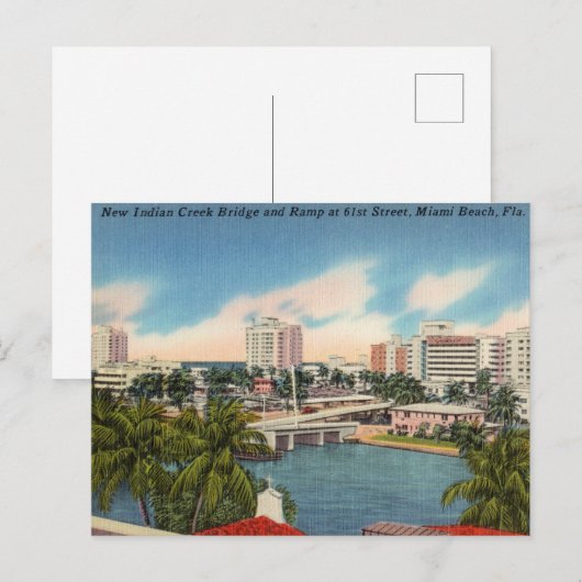  Miami Beach, Florida Briefkaart (Voorkant / Achterkant)