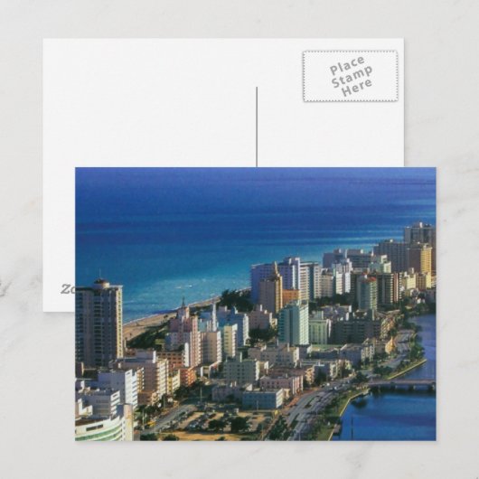 MIAMI BEACH FLORIDA BRIEFKAART (Voorkant / Achterkant)