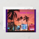 Miami Beach, Florida Briefkaart (Voorkant / Achterkant)