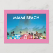MIAMI BEACH FLORIDA BRIEFKAART (Voorkant)