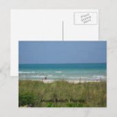 Miami Beach Florida Briefkaart (Voorkant / Achterkant)