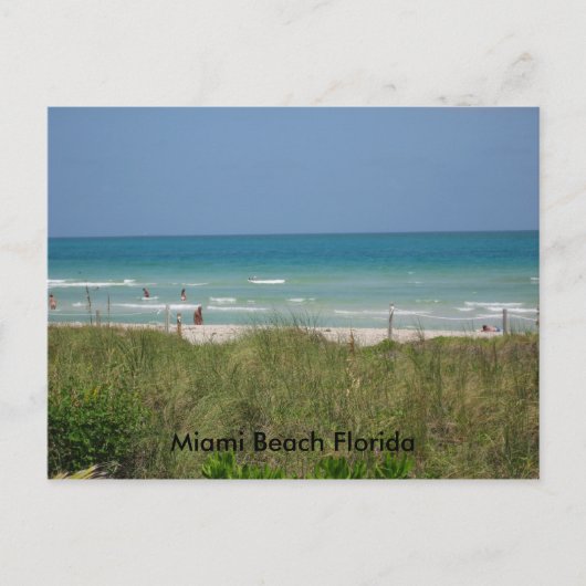Miami Beach Florida Briefkaart (Voorkant)
