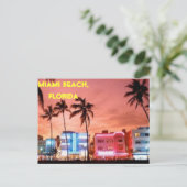 MIAMI BEACH FLORIDA BRIEFKAART (Staand voorkant)