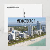 MIAMI BEACH FLORIDA BRIEFKAART BRIEFKAARTEN (Voorkant / Achterkant)