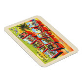 Miami Beach Florida  Briefkaart met grote letters Magneet (Rechterzijde)