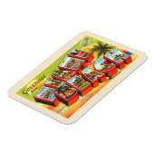 Miami Beach Florida  Briefkaart met grote letters Magneet (Linkerzijde)