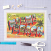 Miami Beach Florida  Briefkaart met grote letters Tissuepapier (Craft)