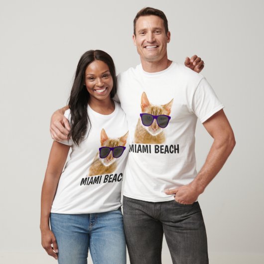 MIAMI BEACH FLORIDA Cat T-shirts (Unisex)