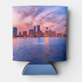 Miami Beach Florida City Skyline Blikjeskoeler (Voorkant)