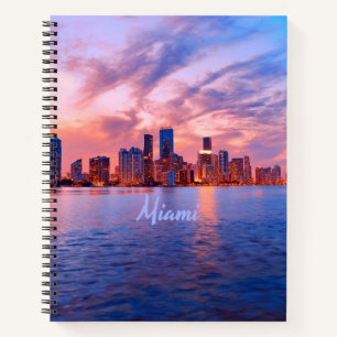 Miami Beach Florida City Skyline Notitieboek