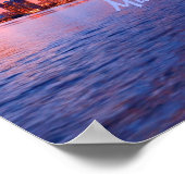 Miami Beach Florida City Skyline Poster (Hoek)