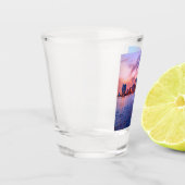 Miami Beach Florida City Skyline Shot Glas (Links)