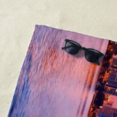 Miami Beach Florida City Skyline Strandlaken (In situ)