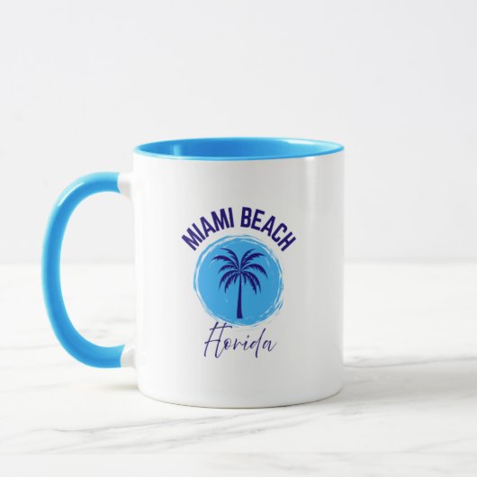 Miami Beach Florida Coffee Mug Mok (Links)