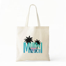 Miami Beach Florida Cool Fun Graphic Canvas tas
