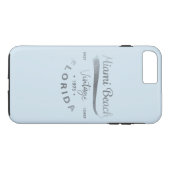  Miami Beach Florida Cool iPhone 7 Hoesje (Achterkant (Horizontaal))