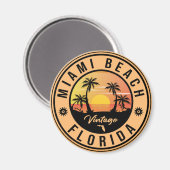 Miami Beach Florida Fl  Souvenir Magneet (Voorkant / Achterkant)