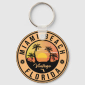 Miami Beach Florida Fl  Souvenir Sleutelhanger (Voorkant)