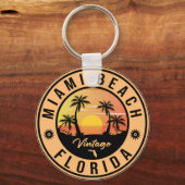 Miami Beach Florida Fl  Souvenir Sleutelhanger (Voorkant)