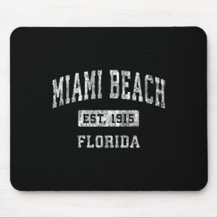 Miami Beach Florida FL Vintage gevestigde sporten Muismat
