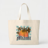 Miami Beach Florida FLA Grote Tote Bag (Voorkant)