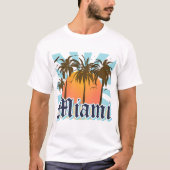Miami Beach Florida FLA T-shirt (Voorkant)