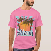 Miami Beach Florida FLA T-shirt (Voorkant)