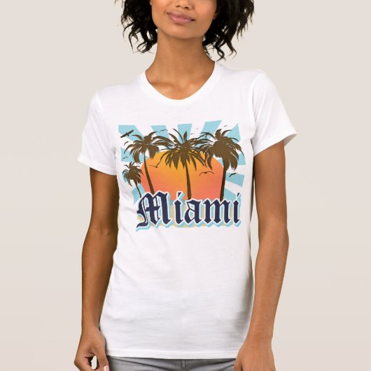 Miami Beach Florida FLA T-shirt (Voorkant)