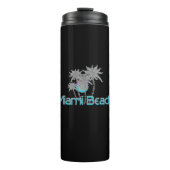 Miami-Beach, Florida, Grunge Cool Thermosbeker (Voorkant)