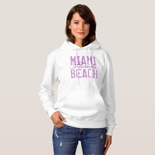 Miami Beach Florida Hoodie (Voorkant volledig)
