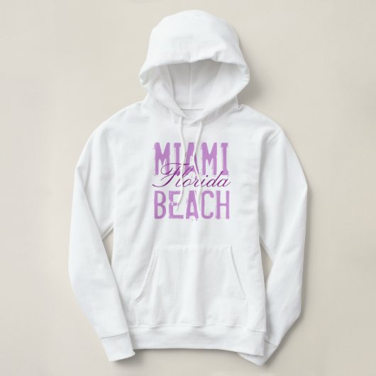 Miami Beach Florida Hoodie (Design voorkant)
