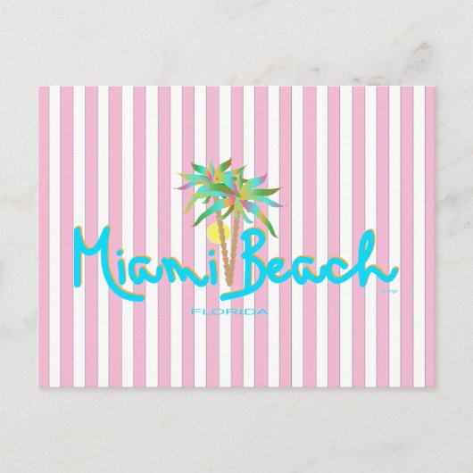 Miami Beach, Florida I Love You Briefkaart (Voorkant)