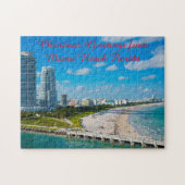 Miami Beach Florida Jigzaag Puzzle Legpuzzel (Horizontaal)