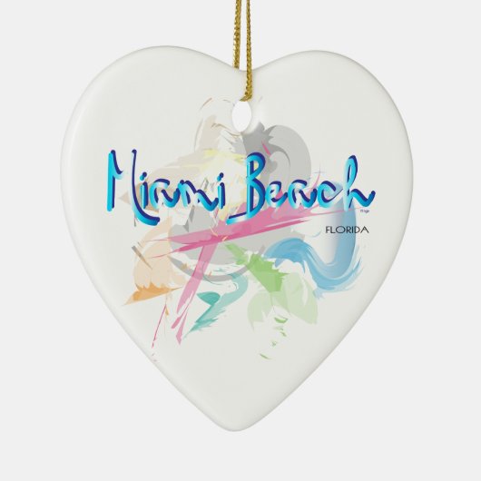 Miami Beach, FLorida Keramisch Ornament (Rechts)