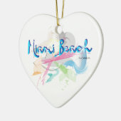Miami Beach, FLorida Keramisch Ornament (Links)